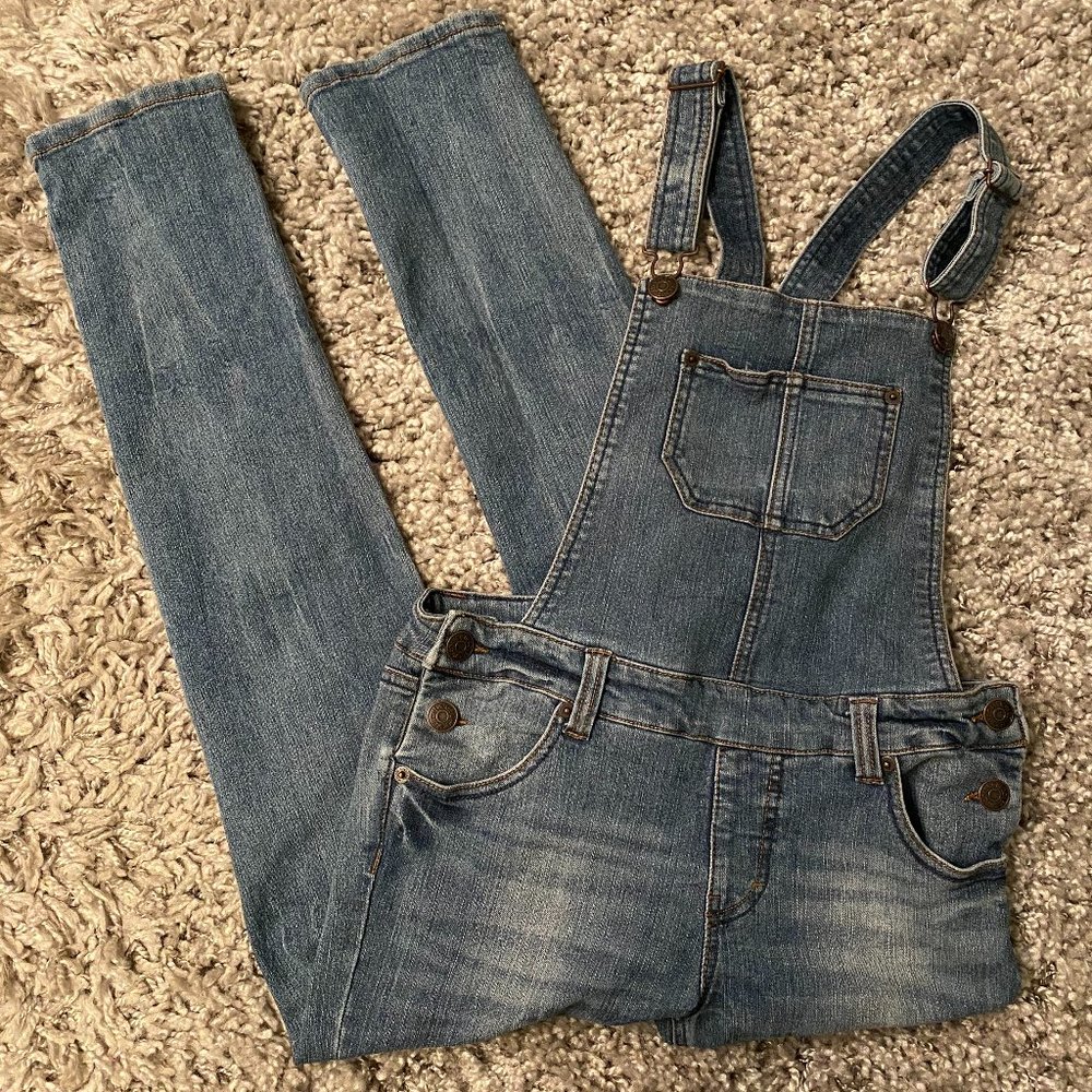 Cherokee Light Denim Girls Overalls Sz L - EUC!